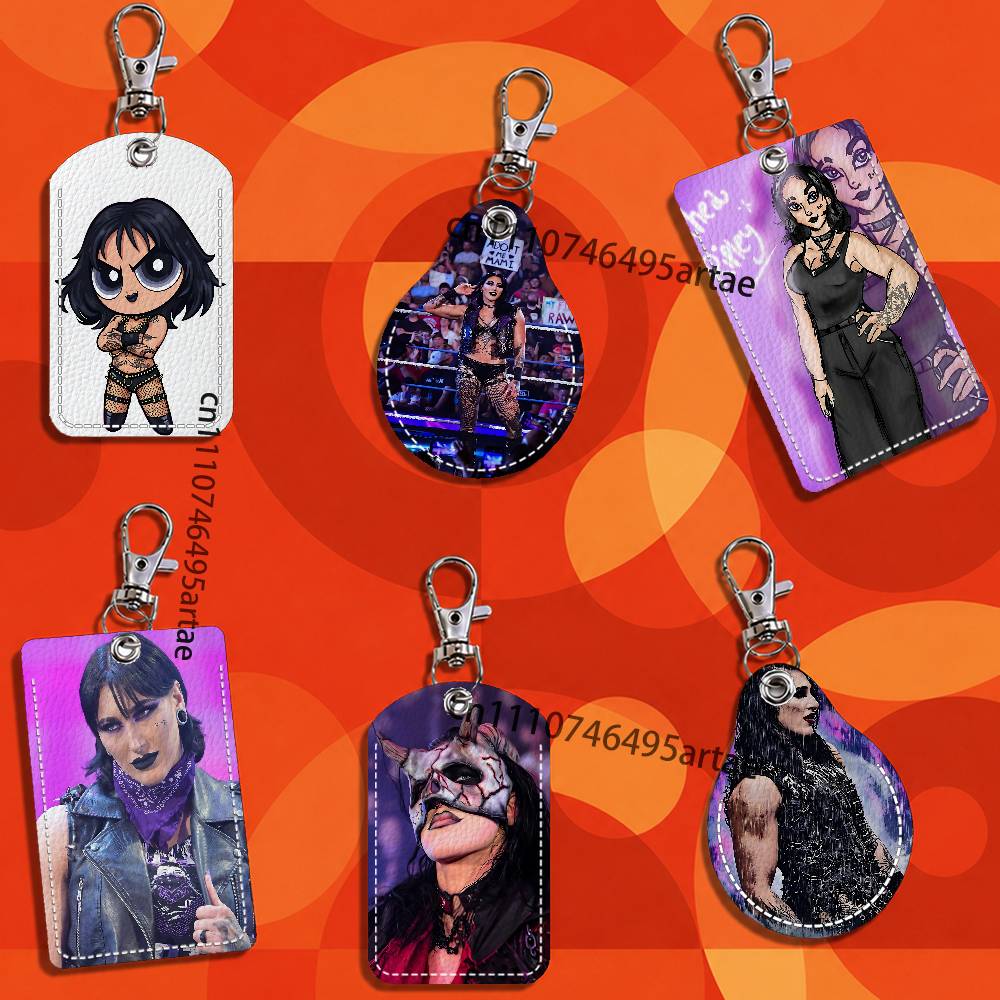 Party Favor Bag - Czarny skórzany etui na karty Mami
