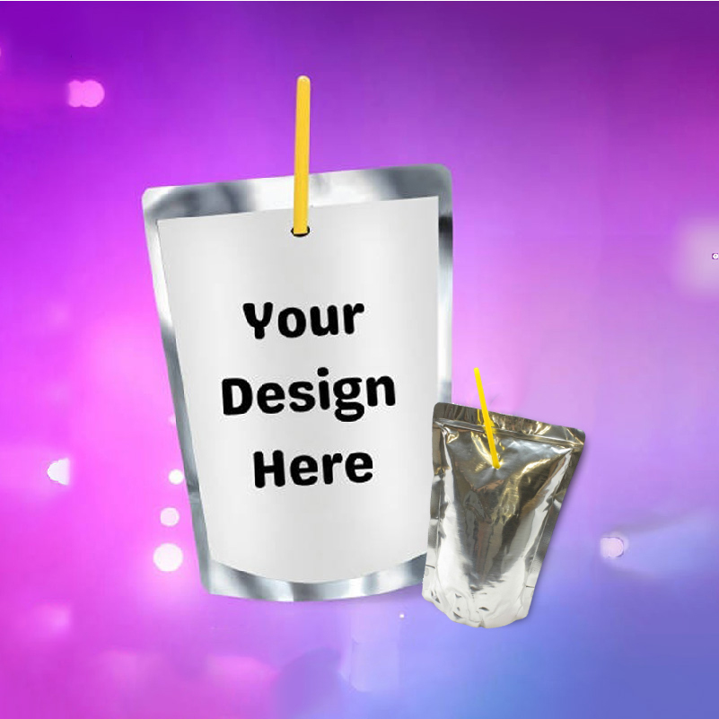 Party Event Supplier - Etykieta na torebkę z sokiem na