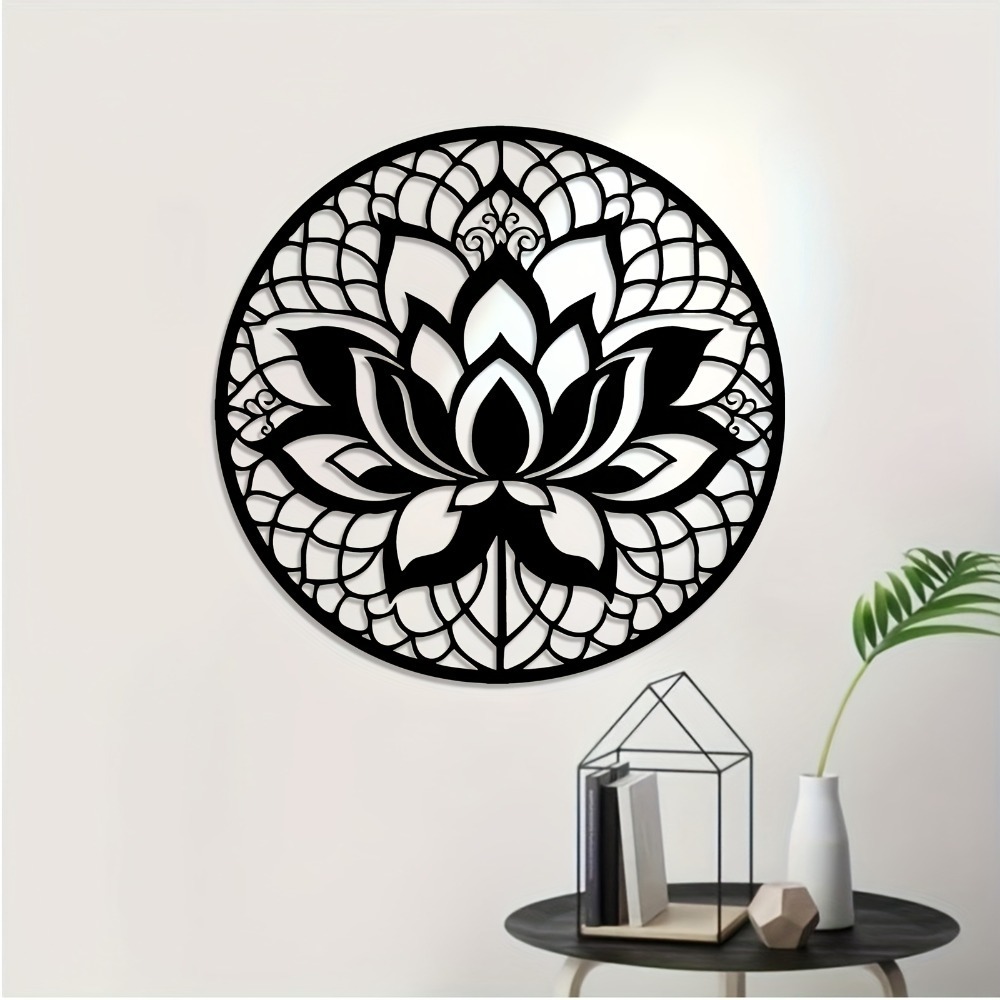 Flower Wall Panel - Lumiho Metalowa Dekoracja Ścienna Kwiat Lotosu,