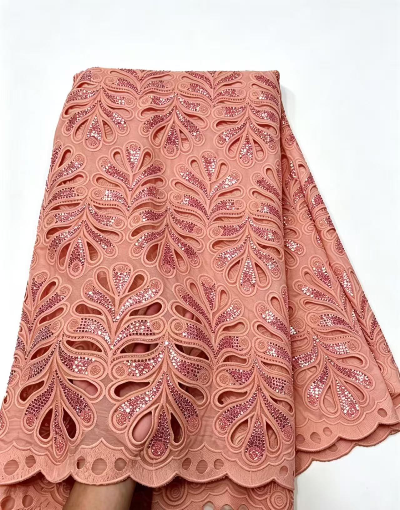 Glitter Tablecloth - Hurtowa sprzedaż wysokiej jakości afrykańskiej nigeryjskiej