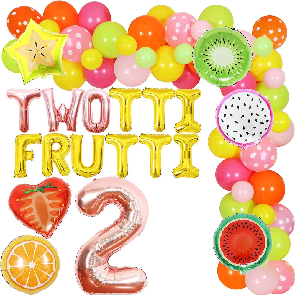 Balloon Arch Kit - Twotti Frutti Dekoracja urodzinowa dla dziewczynek,