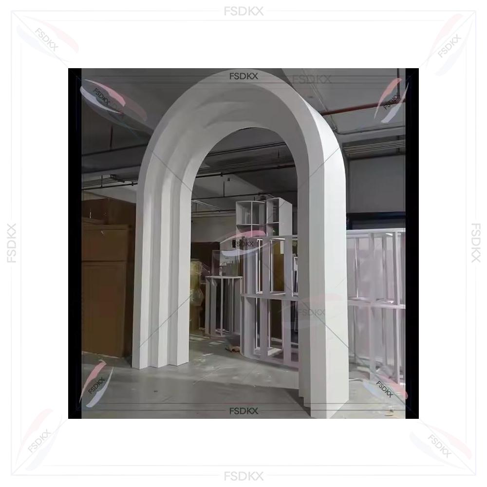 Party Event Supplier - Luksusowe białe tło ślubne z PVC