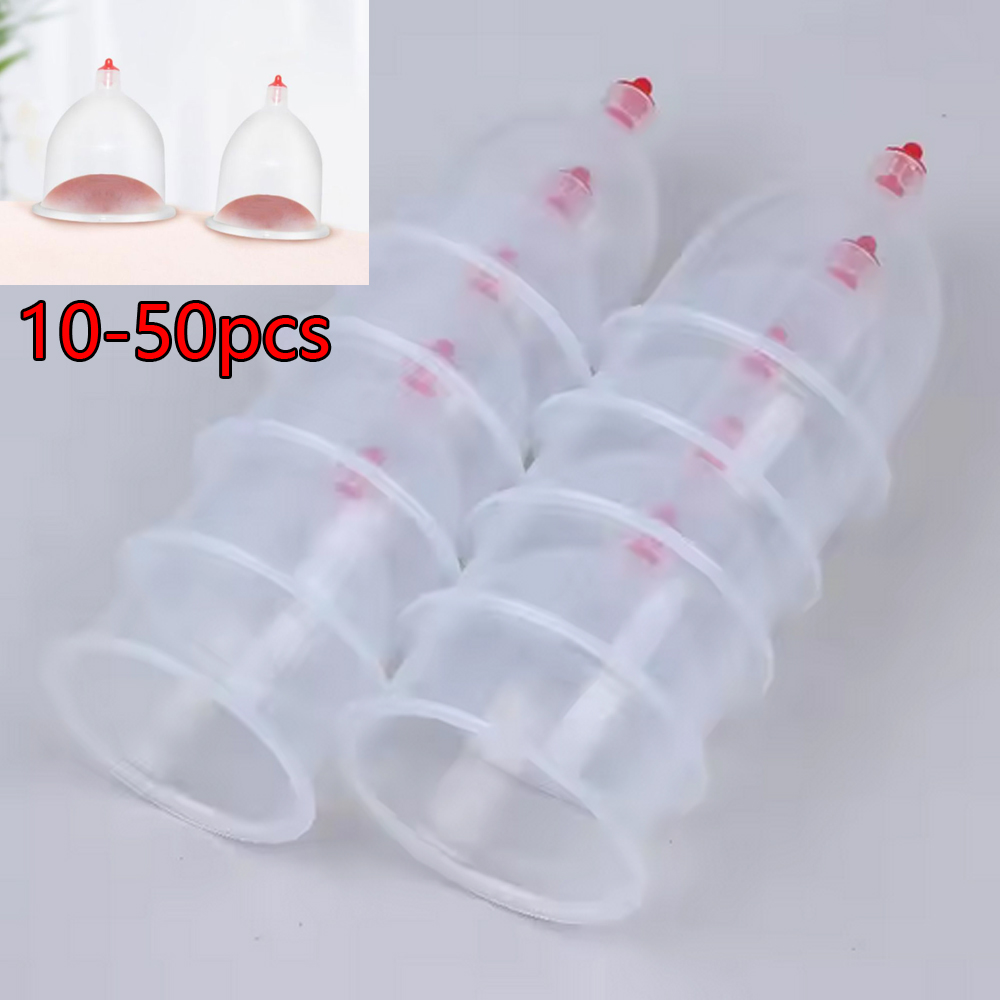 Plastic Cup 50Pcs - 10-50 szt. Przenośne bańki do masażu