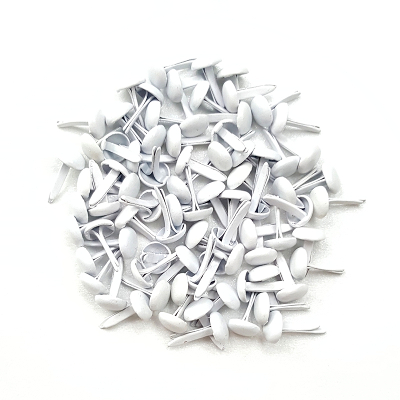 Papercraft Supply Invitation - 500 sztuk 5mm białe metalowe ćwieki