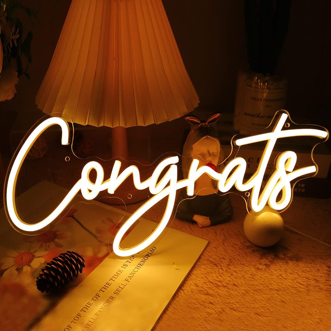 Gratulacje Neonowy Znak USB Śc – Neon Sign Party recenzja i cena