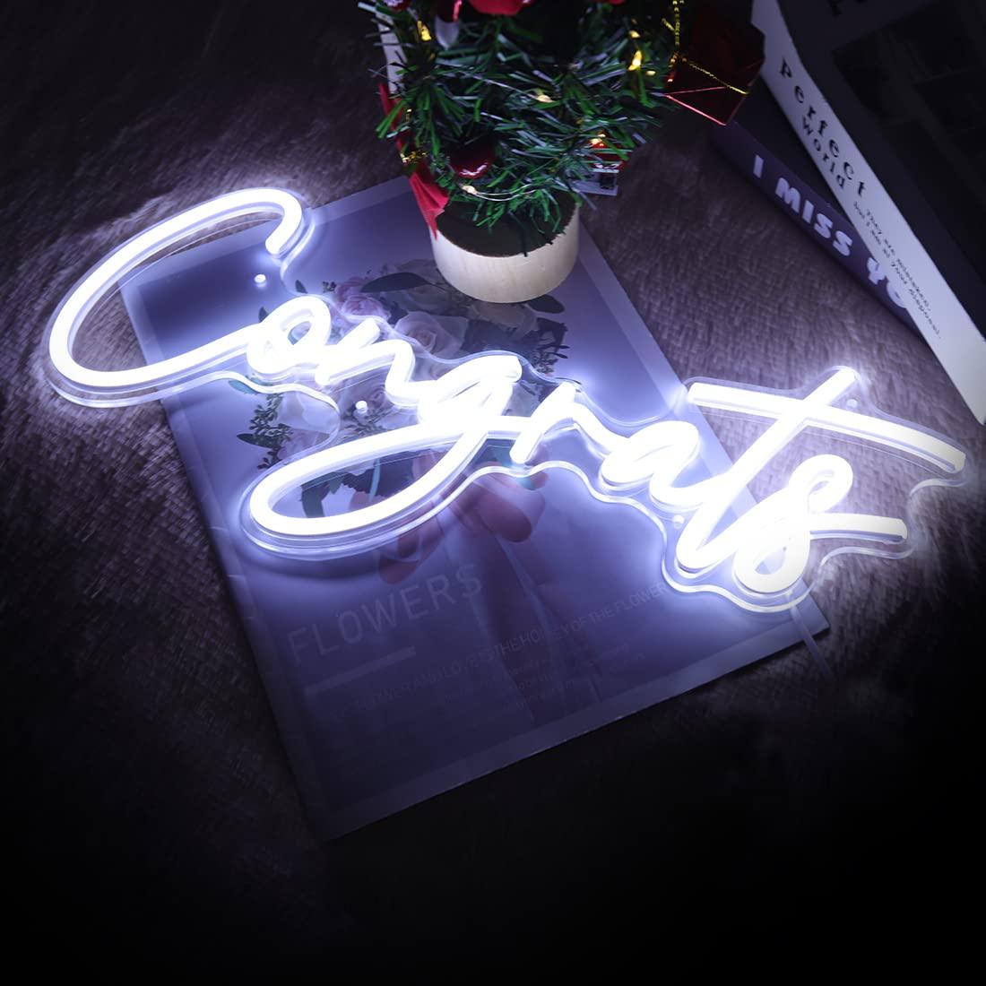 Gratulacje Neonowy Znak USB Śc – Neon Sign Party recenzja i cena