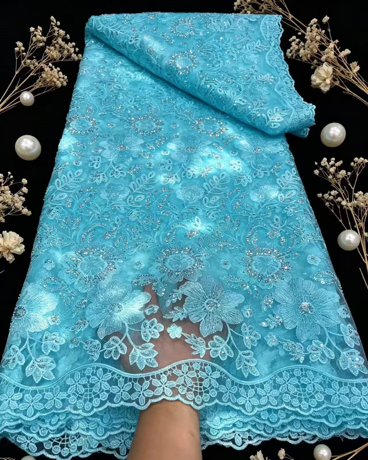 Czysta francuska tiulowa siatk – Glitter Tablecloth recenzja i cena