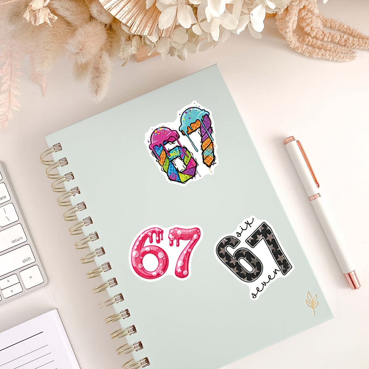 50 szt. Naklejek z cyfrą 67, z – Plastic Cup 50Pcs recenzja i cena