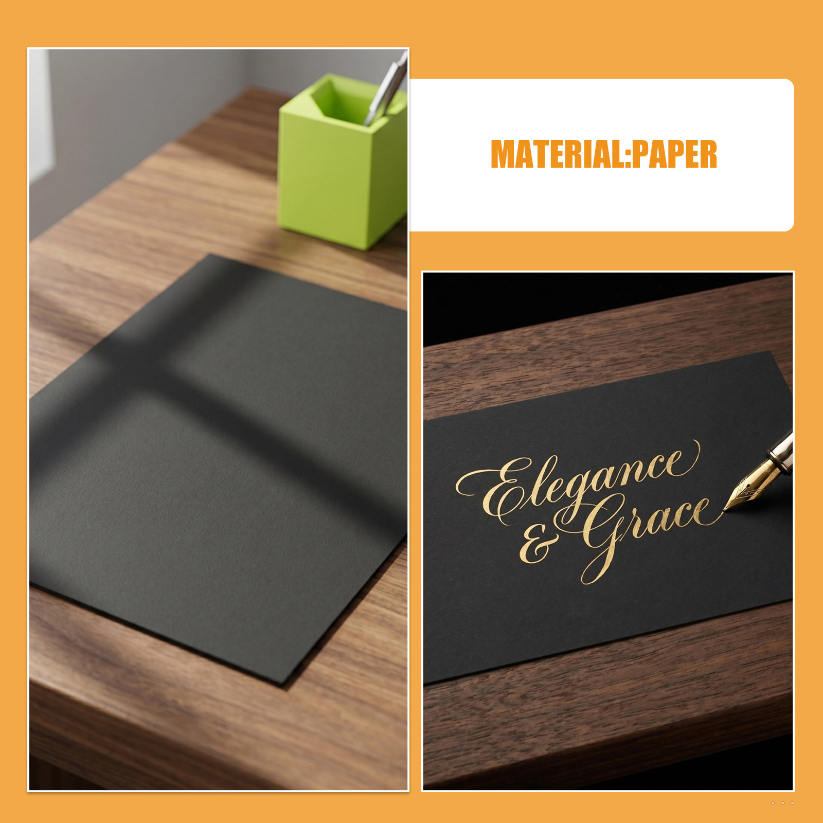 60 sztuk czarnego, grubego pap – Papercraft Supply Invitation recenzja i cena