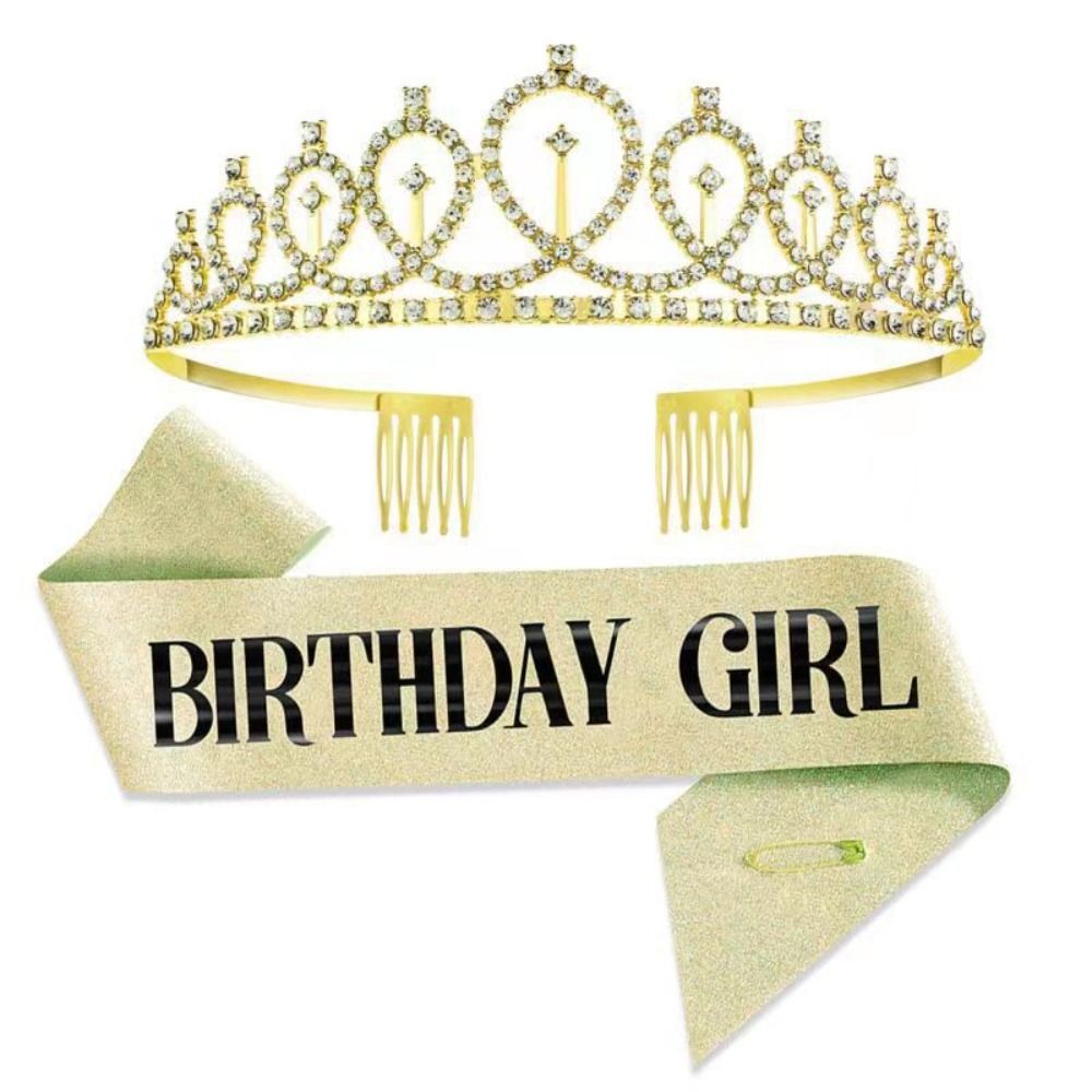 2 szt./zestaw Nowa Brokatowa K – Birthday Sash Glitter recenzja i cena