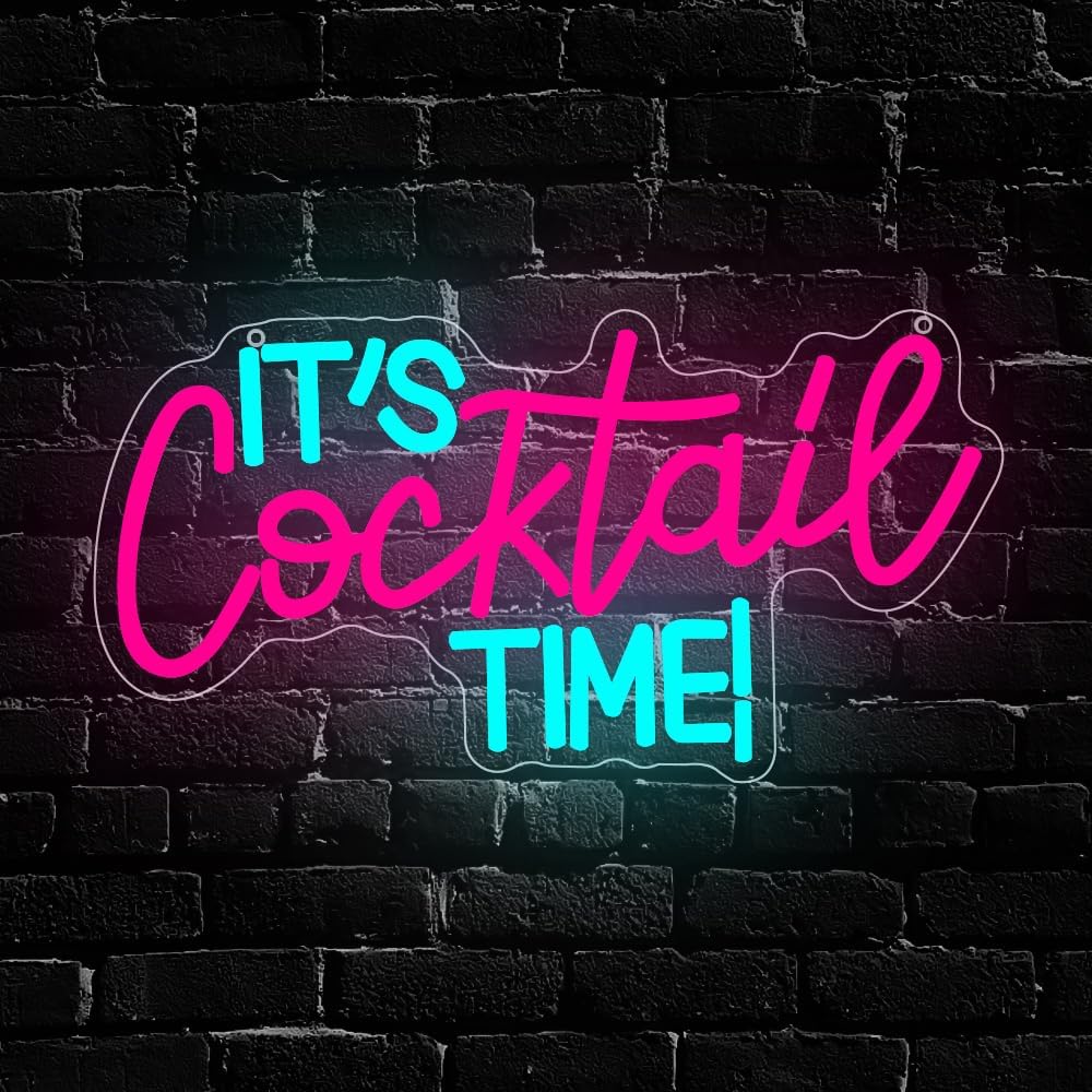 Neonowy Znak Koktajle, Zasilan – Neon Sign Party recenzja i cena