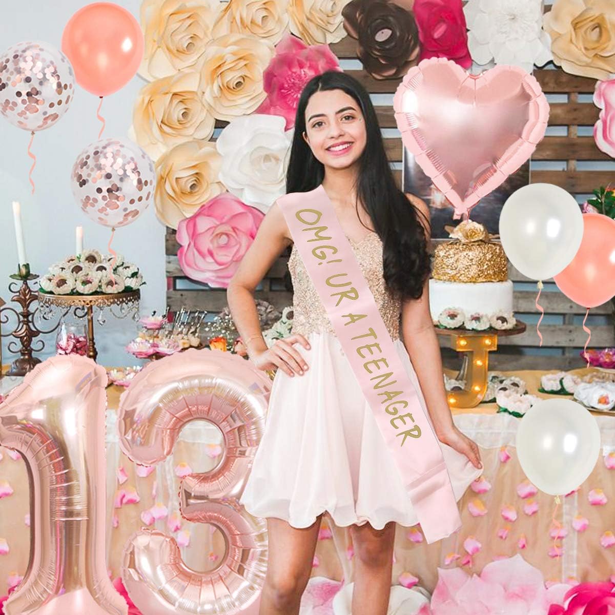 Dekoracje na 13. urodziny dla  – Party Banner Gold recenzja i cena