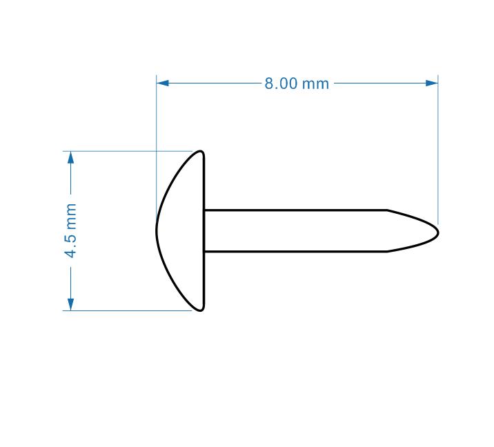 500 sztuk 4.5mm białe metalowe – Papercraft Supply Invitation recenzja i cena