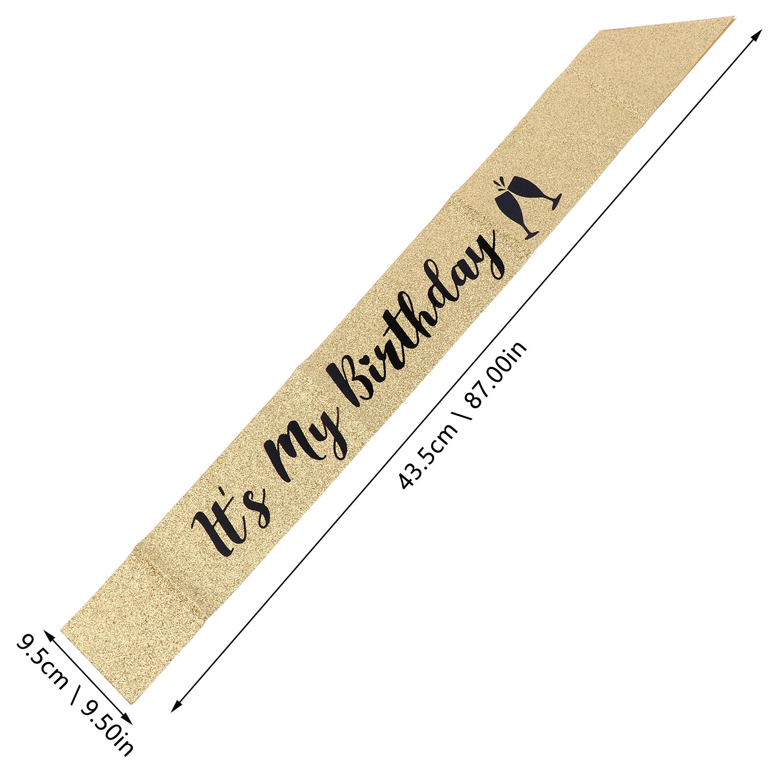 1 szt. Szarfa na urodziny z br – Birthday Sash Glitter recenzja i cena