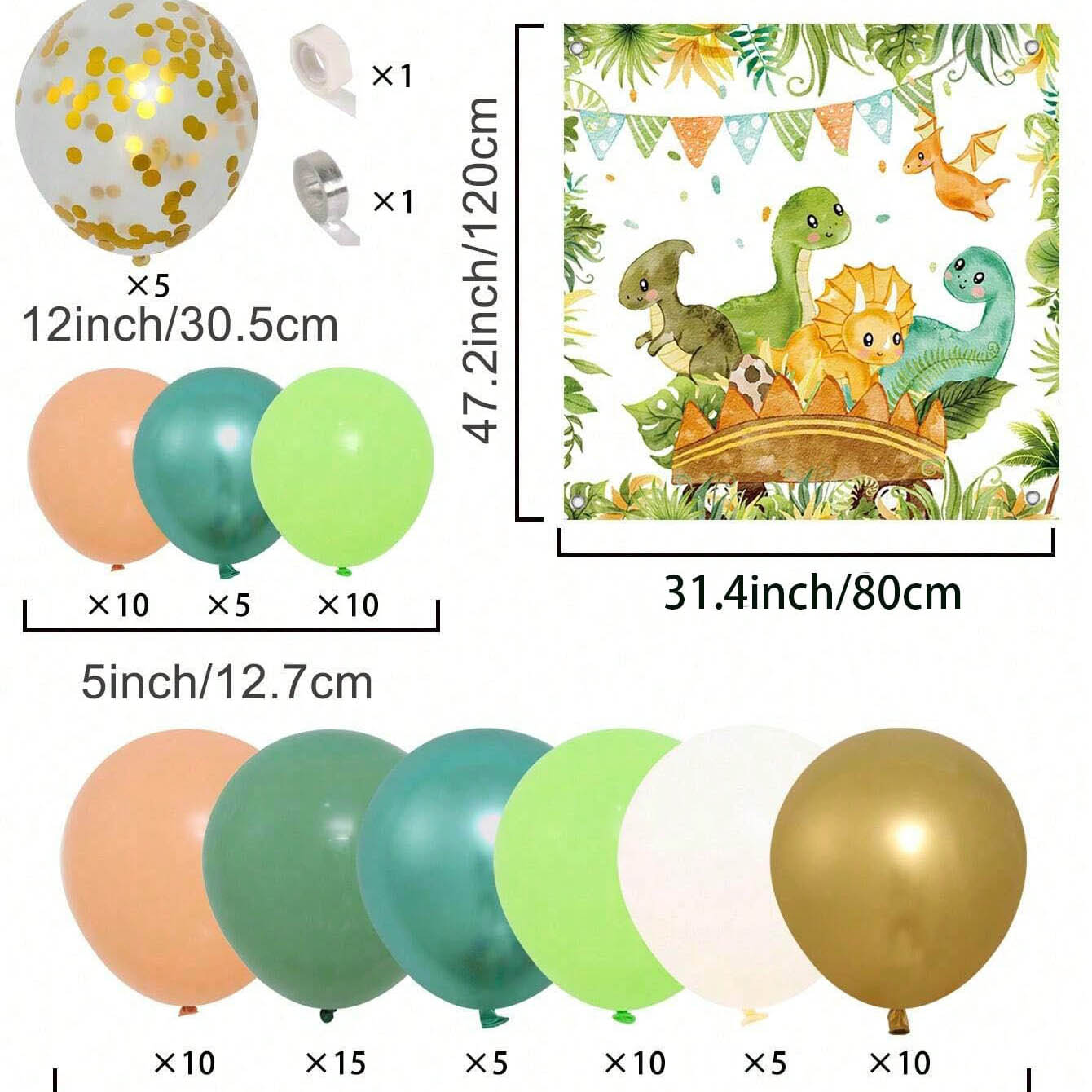 Zestaw balonów dinozaury łuk d – Balloon Arch Kit recenzja i cena