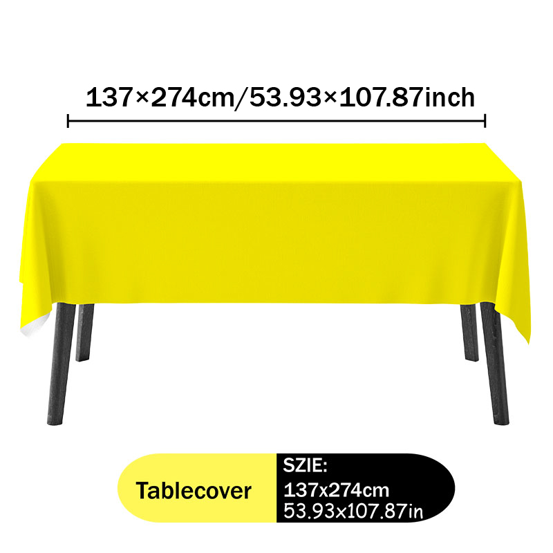 Żółty Zestaw Obrusów i Serwete – Table Cloth Disposable recenzja i cena