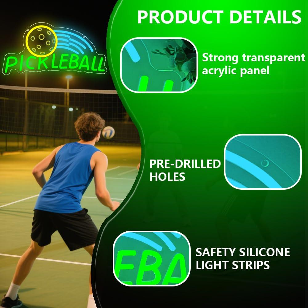 Neonowy Znak Pickleball, Ściem – Neon Sign Party recenzja i cena