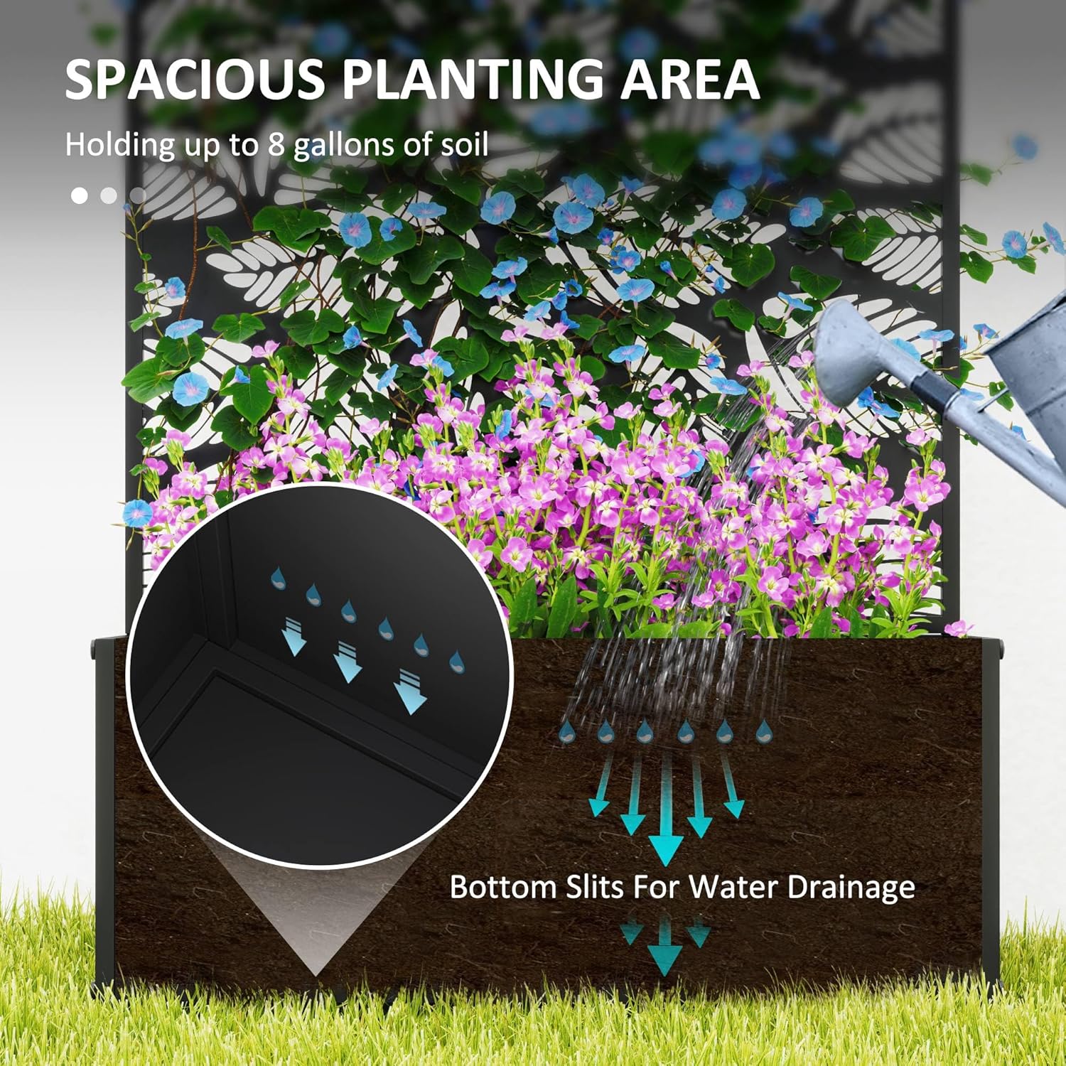 Metalowa podwyższona grządka o – Flower Wall Panel recenzja i cena