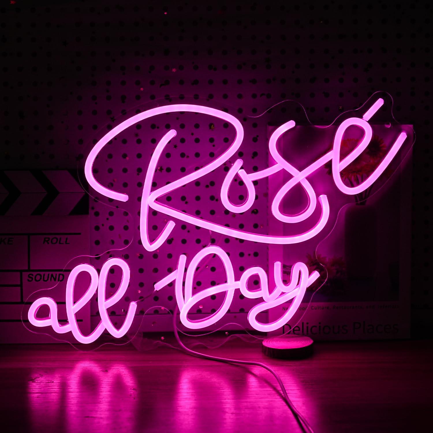 Neonowy znak LED z różą, ściem – Neon Sign Party recenzja i cena