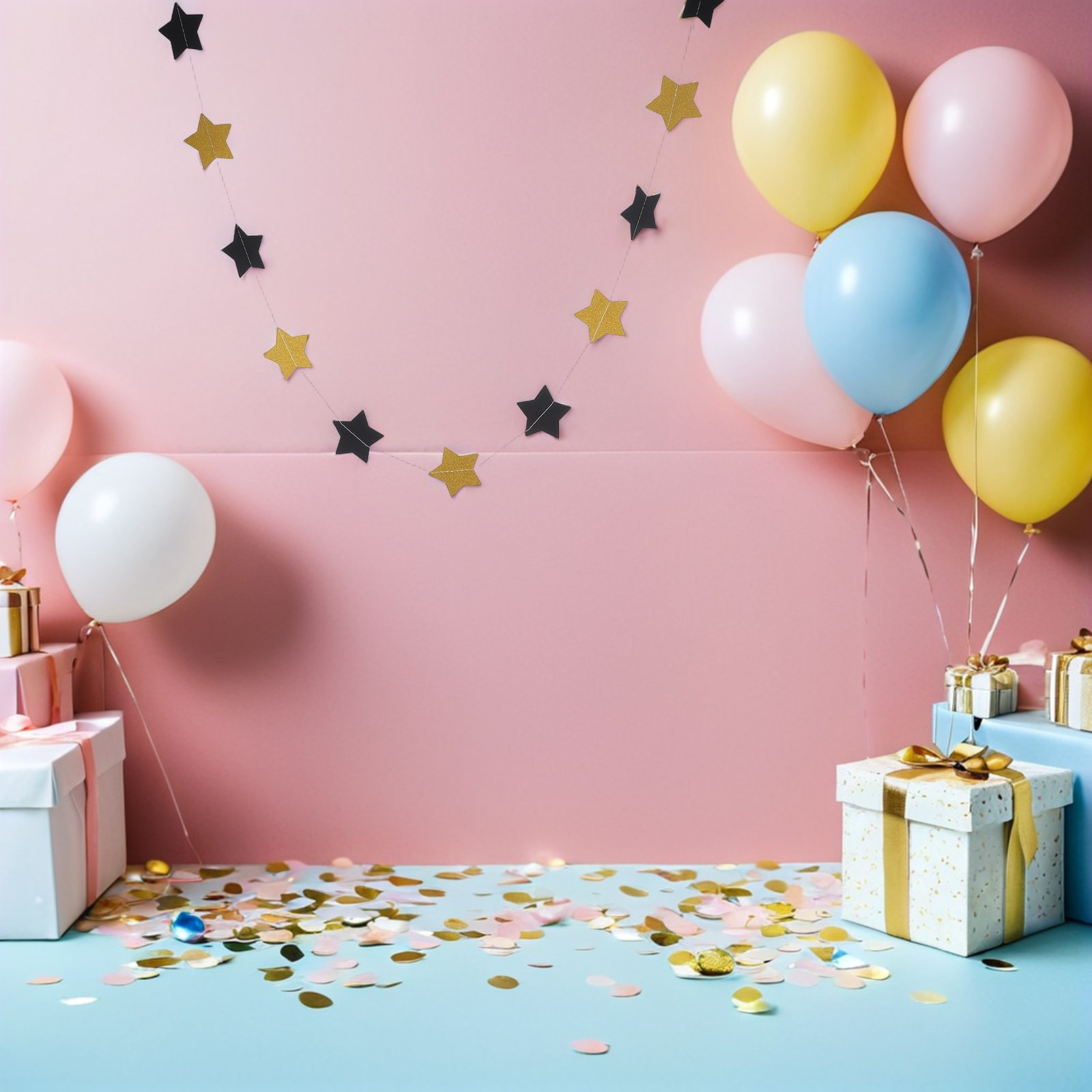 2 szt. Złota girlanda z gwiazd – Party Banner Gold recenzja i cena