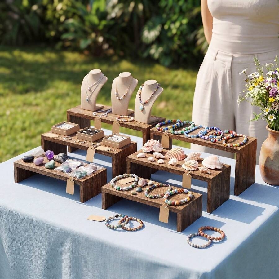 6 szt. Drewnianych Stojaków Ek – Cupcake Stand Tier recenzja i cena