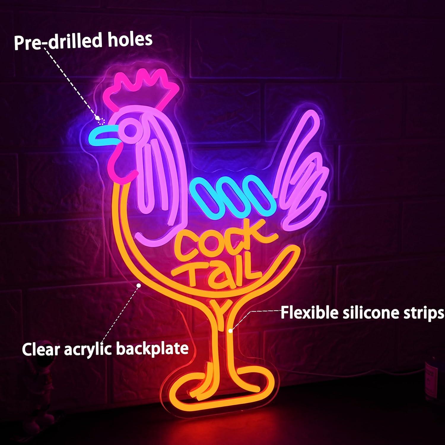 Neonowy Znak Koktajlowy USB Śc – Neon Sign Party recenzja i cena